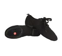 RUHTEUO Chaussures de Ballet en toile for enfants, chaussures danse for femmes et hommes, Tango, Latin, Jazz moderne, d'entraînement Yoga pour Jazz Latin Rumba Cha Cha,Aptitude(Black Suede Sole,43)