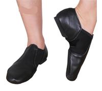 RUHTEUO Chaussures de danse homme Chaussures de danse jazz en cuir véritable, semelles antidérapantes, chaussures ballet for adultes Latin dance shoes man(Black,28)