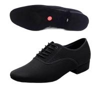 RUHTEUO Chaussures de danse homme Chaussures De Danse Latine For Hommes, Jazz, Baskets For, À Talons Bas Latin dance shoes man(Suide bottom,49)