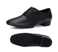 RUHTEUO Chaussures De Danse Modernes For Hommes, Semelle En Caoutchouc Souple, Daim Option, Grande Taille 46, Latines Jazz Tango pour Jazz Latin Rumba Cha Cha,Aptitude(Suede sole,43)