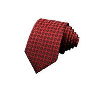 RUHTEUO Cravate homme Cravate For Homme Jacquard Rayé Plaid Paisley Bleu Rouge Polyester Étroite Maigre Smoking Costume Chemise Accessoire Cadeau(Colored-7)