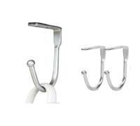 RUHTEUO Crochets en alliage de Zinc, crochet plafond simple, placard cuisine, montage mural, cintre for clés vêtements, rangement polyvalent robuste pour garage(Silver,10PCS)