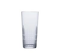 RUHTEUO Crystal Glass Hand Carved Long Drinking Cocktail Juice Idéal pour les cocktails longs, les mocktails(Color 2(350ML))