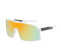 RUHTEUO Cycling Glasses Sports Sunglasses Men's And Women's UV400 Big Frame Running Bike Fishing Goggles(C)