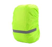 RUHTEUO Housse de Sac à Dos en Tissu Oxford, Housse Pluie Pliable avec Bande réfléchissante sécurité, for Voyage Plein air, XS-XL(Yellow-Green M)