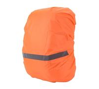 RUHTEUO Housse de Sac à Dos en Tissu Oxford, Housse Pluie Pliable avec Bande réfléchissante sécurité, for Voyage Plein air, XS-XL(Orange XS)