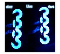 RUHTEUO Roue Clignotante lumière LED Patins à roulettes Roue 90 A 8 pièces/Ensemble pour Le Patinage en Quad(Blue 76)