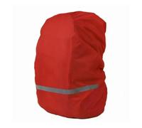 RUHTEUO Sac à Dos réglable, étanche et Anti-poussière, Housse de Pluie, Portable, ultraléger, Protection des épaules, Outils Plein air, randonnée, 30l - 40l(Red Color)