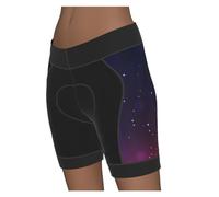 RUHTEUO Shorts de Cyclisme for Femmes, équipement de vélo, vêtements de Course, Peinture, Pantalons de débarras for Femmes(Purple,L)
