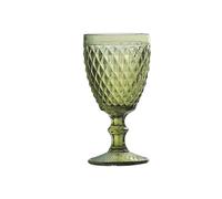 RUHTEUO Vintage Thickened Wine Glasses - Reusable Suitable For Bars, Restaurants, Parties And Elegant Dinners Idéal pour les cocktails longs, les mocktails(Green 300ML 6pcs)