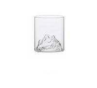 RUHTEUO Whiskey Glass Mountain Crystal 180/300ml Round Transparent Suitable For Drinking WhiskeyCognacCocktail Idéal pour les cocktails longs, les mocktails(300ml clear)