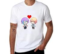 Rui kamishiro tenma tsukasa in Love Project Sekai ruikasa T-Shirt Vintage Clothes T-Shirt Short Mens Plain t Shirts White S
