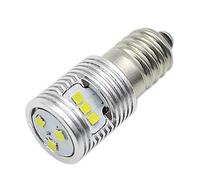 Ruiandsion 1 ampoule LED E10 6-24 V 1 W de remplacement pour lampes frontales, lampe de poche, kit de conversion LED, sans polarité