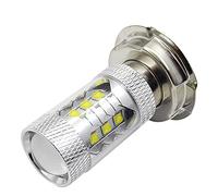 Ruiandsion 1 pièces P26S ampoule LED blanc 6000 K Super lumineux 2525 16SMD chipsets 10-80 V ampoule LED avec lentille pour phare de moto de moto