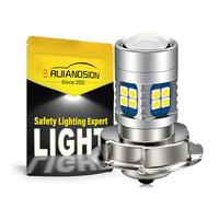Ruiandsion 1 pièces P26S ampoule LED DC 6V 12V 24V blanc Super brillant 6000K 3030 22SMD puces LED ampoule avec lentille pour moto phare de moto
