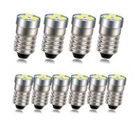 Ruiandsion 10 pièces 3 V E10 ampoule LED 3030 3SMD blanc LED ampoule de remplacement mise à niveau pour phares lampes de poche torche lumières