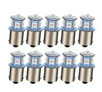 Ruiandsion 10 pièces de lampes à led de frein P21W 1156 BA15S AC 6V-30V ampoules jaunes/ambrées pour les feux arrière de voiture,feux stop,feux de recul,feux de positionnement et feux de queue