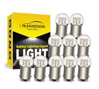 Ruiandsion 10pcs Ampoule LED 1156 6V Blanc chaud BA15S 7506 3014 12SMD Puces LED Feux arrières LED de recul et de clignotant