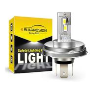 Ruiandsion 1PC P45T Ampoule LED pour phare de moto R2 Lumière de jour en marche 4000 Lumens Super Bright DC 12V -18V pour phares de moto, Scooter Phare avant, Lumière de jour en marche