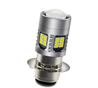 Ruiandsion 1pcs H6M Ampoule De Phare À LED Super Bright 3030 22SMD Puce Ampoule À LED 6V 12V Universel P15D Moto LED Ampoule De Phare Hi/Lo Faisceau 6000K Blanc