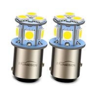 Ruiandsion 2-Pack 1157 LED 6000K White Bulbs BAY15D P21/5W Versatile AC 6-30V pour feux de recul, feux de freinage et feux arrière, éclairage économie d'énergie pour camping-car