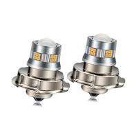 Ruiandsion 2pcs Ampoule LED P26S Phare de Moto Jaune 10-30V Super Lumineuse 2016 20 Puces SMD LED avec Lentille Projecteur pour Phare de Moto
