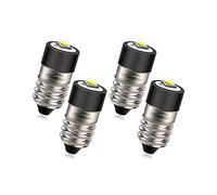 Ruiandsion 4 ampoules de lampe de poche E10 Led 1-9V Mini vis indicateur ampoule mise à niveau pour lampe frontale lampe de poche lampe de travail de vélo lampe de microscope
