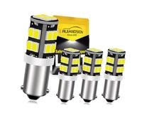 Ruiandsion 4pcs 12V BA9S Ampoule LED BA9 BA9S 53 57 1895 64111 Super Bright 200LM 2835 20SMD Jeu de puces à LED Éclairage intérieur de la plaque d'immatriculation, blanc