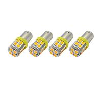 Ruiandsion 4pcs BAW9S Ampoule LED Super Bright 2835 20SMD Chipset 12V Ampoules LED pour Feux de Position Latéraux, Jaune