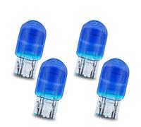 Ruiandsion 4PCS T20 12V 21W Ampoule Halogène pour Feu Arrière de Freinage Verre Transparent Bleu 7443 1891 W21/5W Ampoule de Voiture pour Feu Stop Arrière, Couleur Blanche