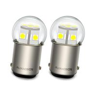 Ruiandsion 6-30V 6V 12V 24V BA15D Ampoule LED 6500K Lumière Blanche Sans Polarité pour Installation Facile dans les VR, Bateaux et Voitures - Compatible avec les Modèles 94, 1076, 1130, 1196, 1004