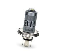 Ruiandsion Ampoule H4 LED pour phare de moto P43T Blanc AC 12-36V / DC 12-80V Ampoule LED Super Bright 3000LM avec lentille de projecteur pour phare de moto, non polaire