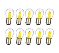 Ruiandsion Ampoule LED BA15D Blanche 48V AC/DC 1130 1142 1176 4SMD Puce LED Ampoule LED d'intérieur Remplacement pour Voiture Remorque Marine Camping-Car Bateau (Pack de 10)