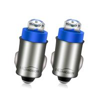 Ruiandsion Ampoule LED BA7S 12V Non Polarisée, Tableau de Bord Voiture Moto, Compteur Voyant Interrupteur, Blanc Blanc Chaud Bleu Rouge Vert Jaune, Lot de 2 (Couleur: Bleu)