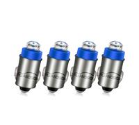 Ruiandsion Ampoule LED BA7S 12V Non Polarisée, Tableau de Bord Voiture Moto, Compteur Voyant Interrupteur, Blanc Blanc Chaud Bleu Rouge Vert Jaune, Lot de 4 (Couleur: Bleu)