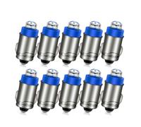 Ruiandsion Ampoule LED BA7S 12V Non Polarisée, Tableau de Bord Voiture Moto, Compteur Voyant Interrupteur, Blanc Blanc Chaud Bleu Rouge Vert Jaune, Lot de 10 (Couleur: Bleu)