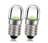 Ruiandsion Ampoule LED E10 12V 2525 1SMD Puce Verte 100LM Remplacement d'ampoule LED pour Lampe de Poche Torche Paquet de 2