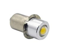 Ruiandsion Ampoule LED P13.5S 3-18 V COB 1 W 6000 K Blanc 200 lm pour lampe torche, lampe de poche, phare, terre négative (lot de 1)