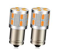 Ruiandsion Ampoules LED BAU15S, 2pcs 10-30V 7507 PY21W Super Bright 5630 17SMD Chipset Ampoules LED Remplacement pour Clignotants, Ambre