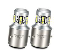 Ruiandsion BA21D LED Ampoule Moto AC 6-30V Non Polarité Super Lumineuse Blanc 2020 21SMD Puces Pleins Feux Codes Prêt à Brancher pour Moto Phare Avant Lot de 2
