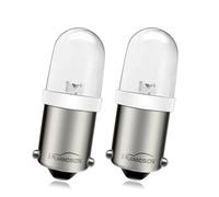 Ruiandsion Ba9s Lot de 2 ampoules LED blanches 6 V à baïonnette pour | T4W 1895 6000K 150LM Lampe miniature basse tension pour motos vintage, modélisme ferroviaire et tableau de bord