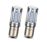 Ruiandsion BAW15S Ampoule LED Super Lumineuse 2016 69 Chipsets à DEL AC 10-30V Sans Polarité 1200LM Rouge Remplacement pour le feu de recul, le feu de signalisation et le feu de queue Paquet de 2