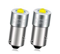 Ruiandsion BAW9S Lot de 2 lampes LED blanches 6-30 V sans polarité 3535 1SMD pour lampe de lecture