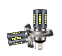 Ruiandsion Bulbe LED P45T R2 H5 CA/CC 12V-30V 12V 24V Sans Polarité Super Lumineux Blanc Grand et Petit Phare 2000LM Bulbe LED pour Motocyclette Pack de 2