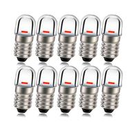 Ruiandsion E10 douille douille Ampoule LED 24V super rouge 2835 1smd puce bougie lampe LED ampoule maison chambre Bureau décoration lumière 10pcs