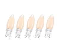 Ruiandsion G9 Ampoule LED dimmable 2200k blanc chaud 220-240V 4W 4 filaments LED G9 ampoule domestique équivalente à 40W lampe halogène pour intérieur plafonnier à suspension (5pcs)