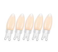 Ruiandsion G9 Ampoule LED dimmable 2700k blanc chaud 220-240V 4W 4 filaments LED G9 ampoule domestique équivalente à 40W lampe halogène pour intérieur plafonnier à suspension (5pcs)