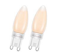 Ruiandsion G9 Ampoule LED dimmable 2700k blanc chaud 220-240V 4w 4 filaments LED G9 ampoule domestique équivalente à 40W lampe halogène pour intérieur plafonnier à suspension (2pcs)