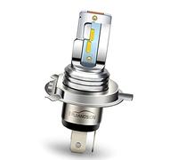 Ruiandsion H4 LED ampoule de phare de moto jaune super lumineux 1860 4SMD puces HS1 HB2 P43t 9003 AC/DC 9-32V feux de croisement LED ampoule de phare de moto