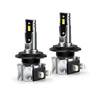 Ruiandsion H7 Ampoules de Phare LED, sans Erreur Canbus avec Ventilateur de Refroidissement, kit de Conversion de Phare antibrouillard H7 Super Lumineux Blanc 6000 K, Lot de 2